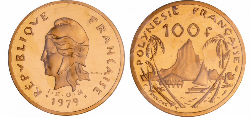 Polynésie Française - Piéfort 100 francs Or 1979 certificat N°008
FDC
Lecompte...