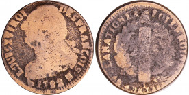 Saint-Domingue (Haïti) - 2 sous - Imitation de la 2 sols constitutionnelle 1792 N
B+
Lecompte.10 p.496
Cu ; 15.59 gr ; 33 mm