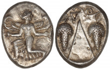 Caria. Kaunos. AR Stater. Circa 430-410 BC.