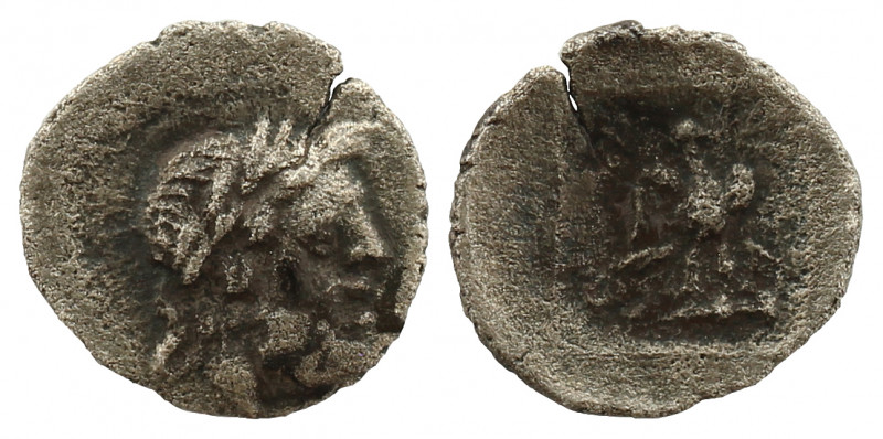 CARIA. Stratonikeia. Circa 88-85 BC. AR Obol or Hemidrachm. 

Obv: Laureate head...