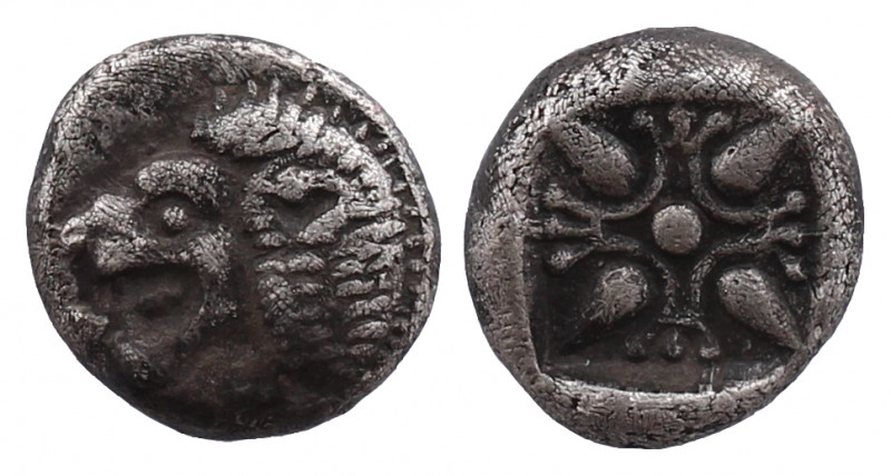 Ionia, Miletos, Obol or Hemihekte. Late 6th-early 5th centuries BC.

Obv: Head o...