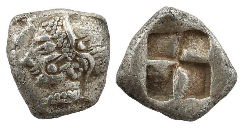 Ionia, Phokaia AR Diobol. Circa 521-478 BC. 

Obv: Head of nymph to left, wearin...
