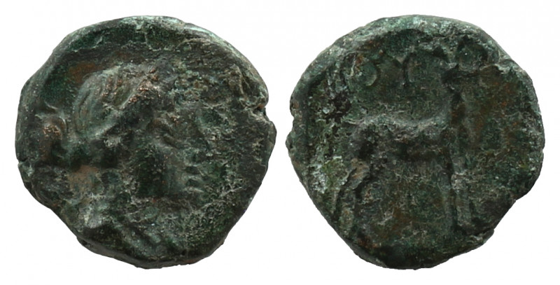 LYCIA. Bubon. 2nd-1st century BC. AE.

Obv: Diademed and draped bust of Artemis ...