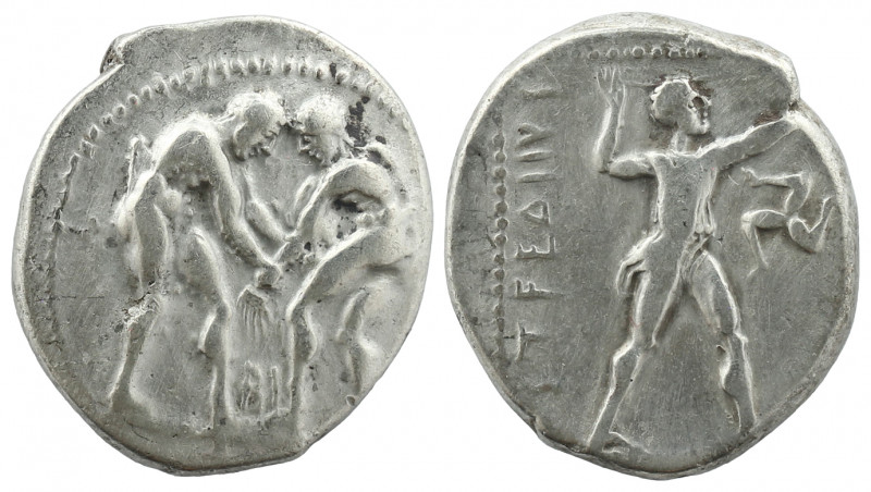 PAMPHYLIA. Aspendos. AR Stater. Circa 380-325 BC.

Obv:Two wrestlers beginning t...