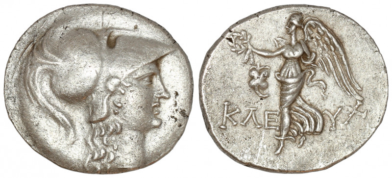 Pamphylia, Side. AR Tetradrachm. Circa 183-175 BC.

Obv: Head of Athena right, w...