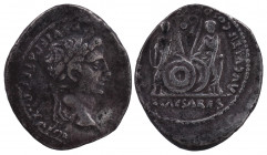 Augustus, 27 BC-AD 14. Denarius Lugdunum, c. 2 BC-AD 4.