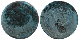 Tiberius. AD 14-37. Æ Dupondius Uncertain mint in Commagene. Struck AD 19-20.