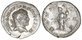 Caracalla AR Denarius. Rome, AD 210-213.
