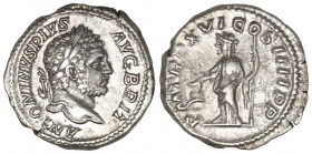 Caracalla AR Denarius. Rome, AD 213.