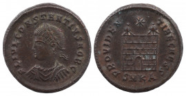 Constantius II. As Caesar, A.D. 324-337. AE follis Cyzicus mint, struck A.D. 325-326.