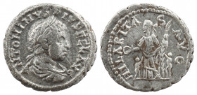 Elagabalus. AD 218-222. AR Denarius. Uncertain eastern mint. Struck AD 218-219.