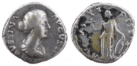 Faustina II (daughter of A. Pius) AR Denarius. Rome, AD 154-157.