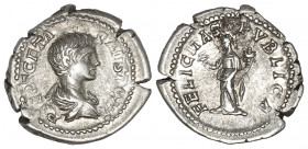 Geta, as Caesar, 198-209. Denarius, Rome, 200-202.