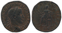 GORDIAN III (238-244). Sestertius. Rome.