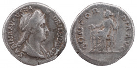 SABINA (Augusta, 138-136/7). Denarius. Rome.
