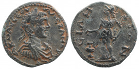 PAMPHYLIA. Side. Severus Alexander, 222-235. Pentassarion, Legend indistinct Laureate.