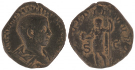 Philip II, as Caesar, Æ Sestertius. Rome, AD 244-246.