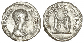 Plautilla. Augusta, AD 202-205. AR Denarius. Rome. Struck under Septimius Severus and Caracalla, AD 202-203.