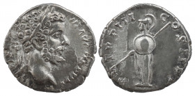 Septimius Severus AR Denarius. Rome, AD 195-196.