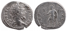 Septimius Severus AR Denarius. Rome, AD 200-201.