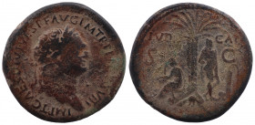 Titus Æ Sestertius. Balkan mint, probably Perinthus in Thrace, AD 80/1.