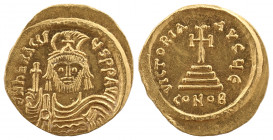 Heraclius, 610-641. AV Solidus. Constantinople, E = 5th officina, 610-613.