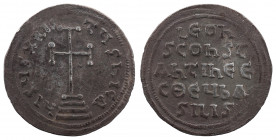 Leo III the "Isaurian", with Constantine V, 717-741. Miliaresion, Constantinopolis.