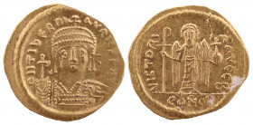 Maurice Tiberius, 582-602. AV Solidus Constantinople, 2nd officina, 582-583/4.