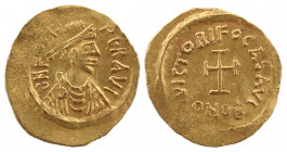 Phocas, 602-610. AV Tremissis, Constantinople 607-610.