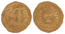 Phocas, 602-610. AV Tremissis Constantinople, 607-610.