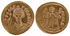 Phocas AV Solidus. Constantinople, AD 607-610.