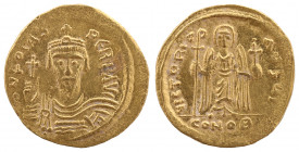 Phocas, 602-610. Solidus Constantinople, I = 10th officina, 607-610.