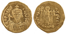 Phocas, 602-610. AV Solidus, Constantinople, I = 10th officina, 607-610.