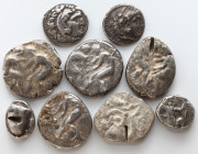 A lot of Nine(9) Silver coins.