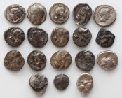 A lot of Eighteen(18) Silver coins.