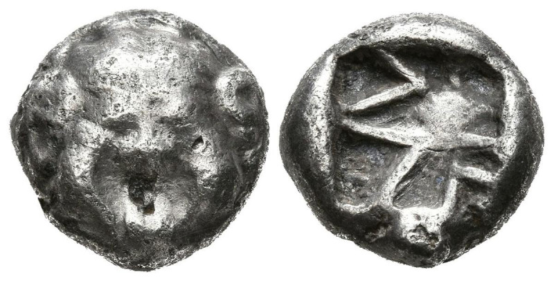 MISIA, Parión. Dracma. (Ar. 3,76g/13mm). Siglo V a.C. (SNG París 1351/2). Anv: C...