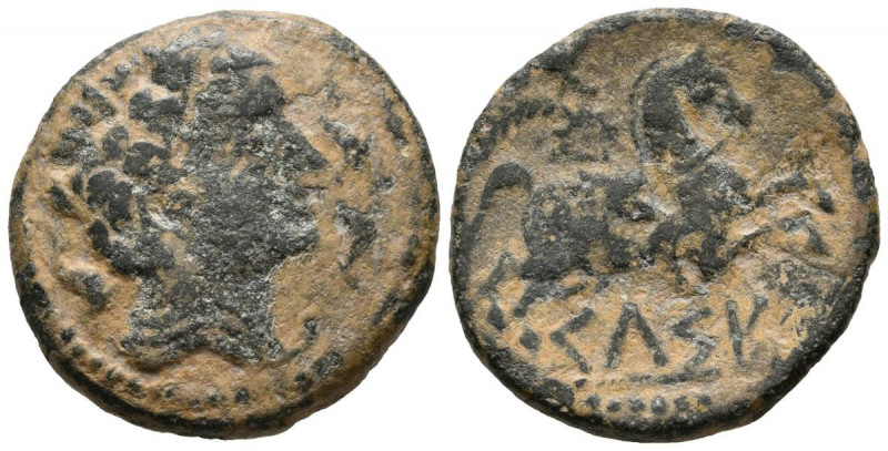 CELSE (Velilla del Ebro, Zaragoza). As. (Ae. 11,06g/26mm). 120-50 a.C. (FAB-776)...