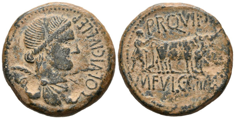 CELSE (Velilla del Ebro, Zaragoza). As. (Ae. 16,40g/30mm). 50-30 a.C. (FAB-796)....