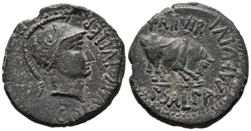 CELSE (Velilla del Ebro, Zaragoza). As. (Ae. 12,23g/28mm). 50-30 a.C. (FAB-797)....