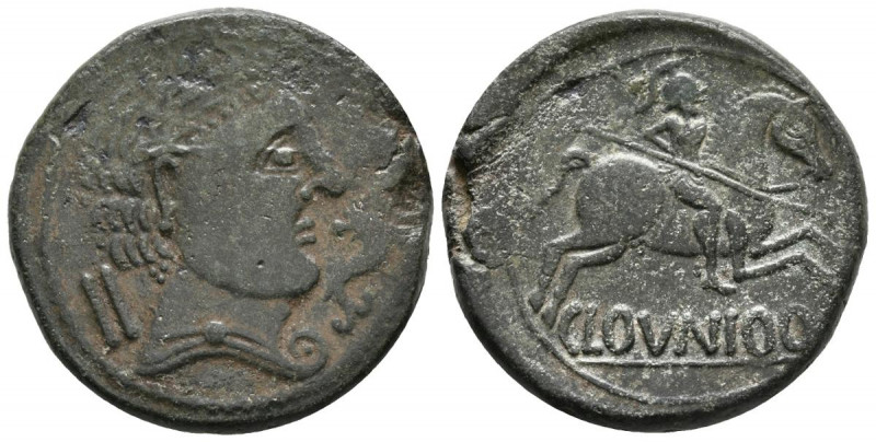 CLUNIA (Coruña del Conde, Burgos). As. (Ae. 13,04g/27mm). 40-20 a.C. (FAB-834). ...