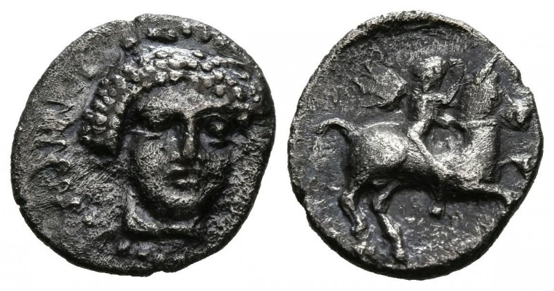 EMPORION (Ampurias, Gerona). Obolo. (Ar. 0,64g/10mm). Siglo V a.C. (ca.). (Villa...