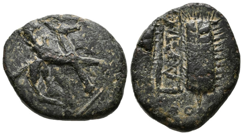 LASTIGI (Cerca de Aznalcóllar, Sevilla). Semis. (Ae. 7,88g/23mm). 150-50 a.C. (F...