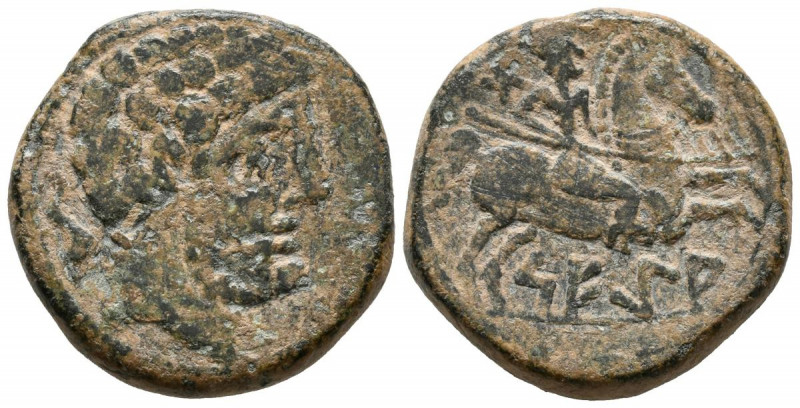 SEGIA (Ejea de los Caballeros, Zaragoza). As. (Ae. 13,10g/25mm). 120-20 a.C. (FA...