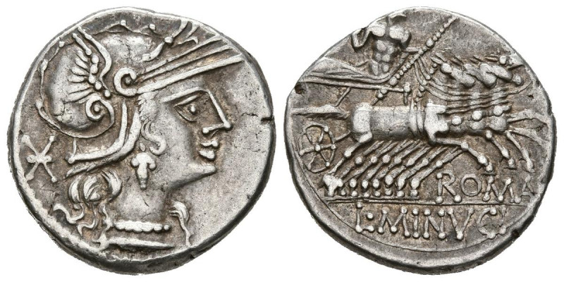 GENS MINUCIA. Denario. (Ar. 3,83g/19mm). 133 a.C. Roma. (FFC 923; Crawford 248/1...