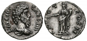 AELIO. Denario forrado. (Ar/Ae. 2,65g/18mm). 137 d.C. Roma. (RIC 431). Anv: Busto drapeado de Aelio a derecha, alrededor leyenda: L AELIVS CAESAR. Rev...