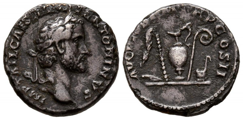 ANTONINO PIO. Denario (Ar. 2,48g/18mm). 139 d.C. Roma. (RIC 28var). Anv: Busto l...