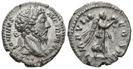 MARCO AURELIO. Denario. (Ar. 3,13g/19mm). 173 d.C. Roma. (RIC 273). Anv: Cabeza laureada de Marco Aurelio a derecha, alrededor leyenda: M ANTONINVS AV...