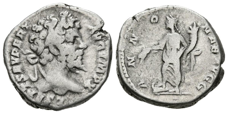 SEPTIMIO SEVERO. Denario. (Ar. 3,23g/17mm). 197-198 d.C. Roma. (RIC 107). Anv: C...