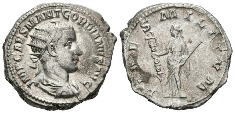 GORDIANO III. Antoniniano. (Ar. 5,57g/23mm). 238-269 d.C. Roma. (RIC 1). Anv: Bu...