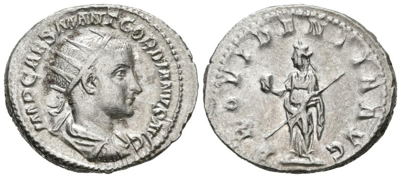GORDIANO III. Antoniniano. (Ar. 4,84g/23mm). 238-244 d.C. Roma. (RIC 4). Anv: Bu...